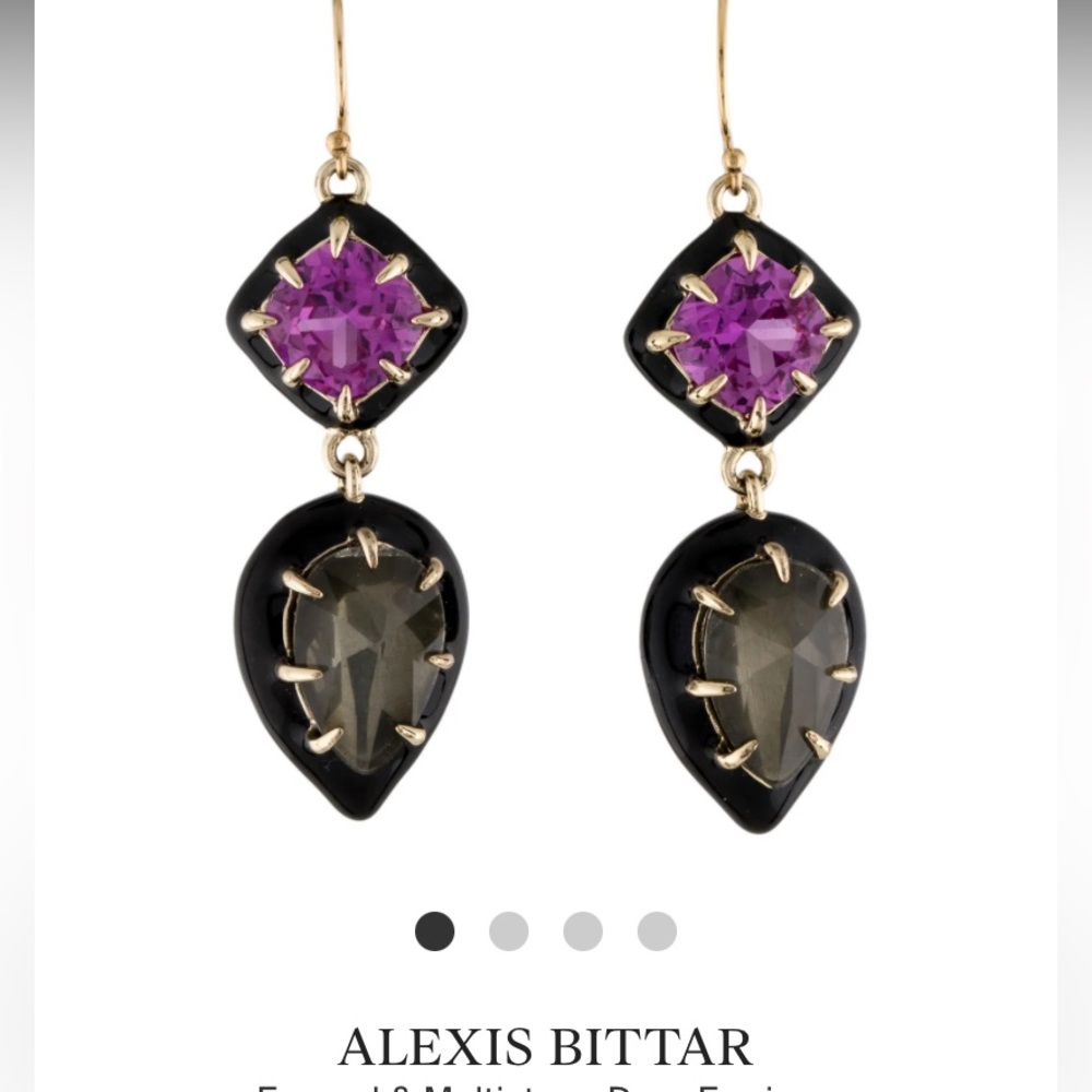 Alexis Bittar gemstone drop earrings
